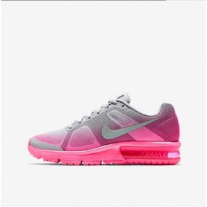 Pink and Gray Nike AirMax Shoes